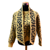 Conjunto Sweater Animal Print + Bufanda
